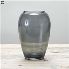 Hand Blown Charcoal Glass Vase