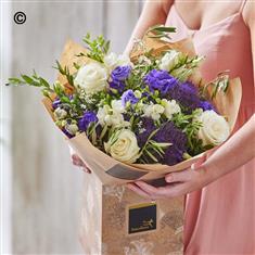Dreamy Purple &amp; Blue Hand tied Bouquet