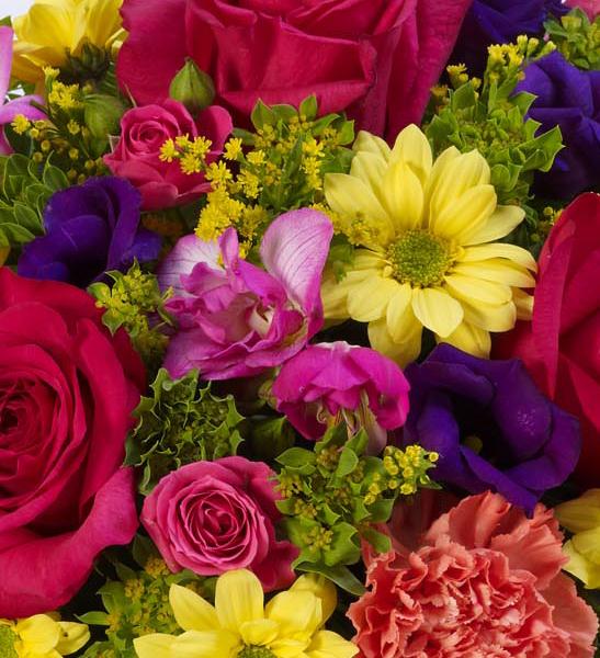 Large Classic Vibrant Posy Funeral Flowers Stevenage